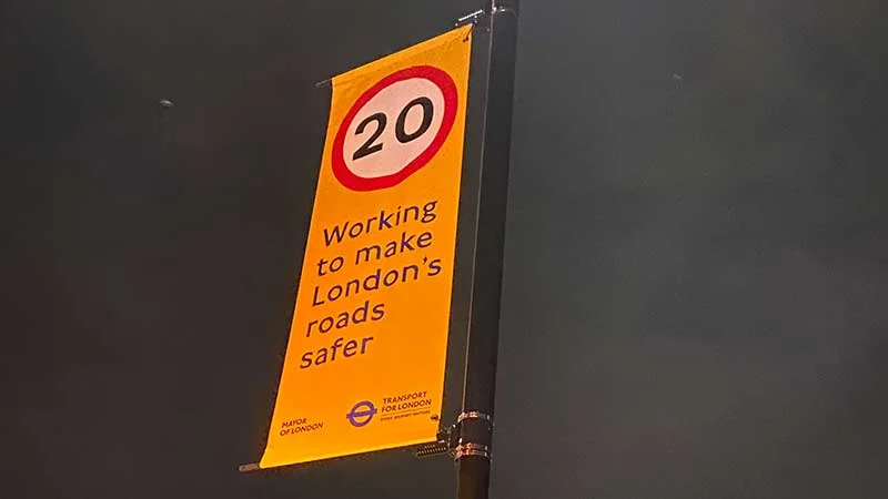 Celebrating-the-Last-Roll-out-of-Transport-for-London’s-20-MPH-Wind-Banner-Project Celebrating the Last Roll out of Transport for London’s 20 MPH Wind Banner Project